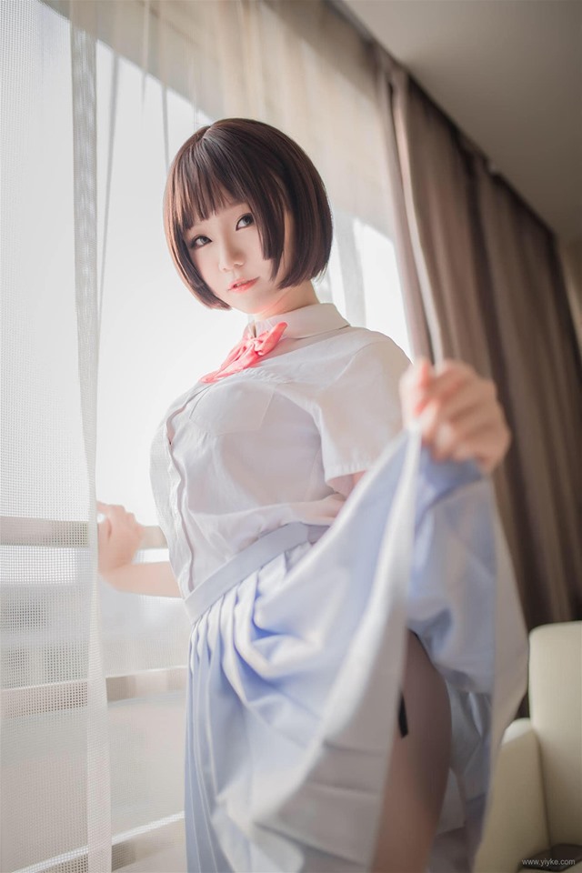 图库-yoko 宅夏 - Cute girl in school unifrom - (25P)
